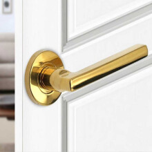 Gold 304 Stainless Steel Door Handle, Modern Rust‑Resistant Pull for Wooden Interior Doors without Lock