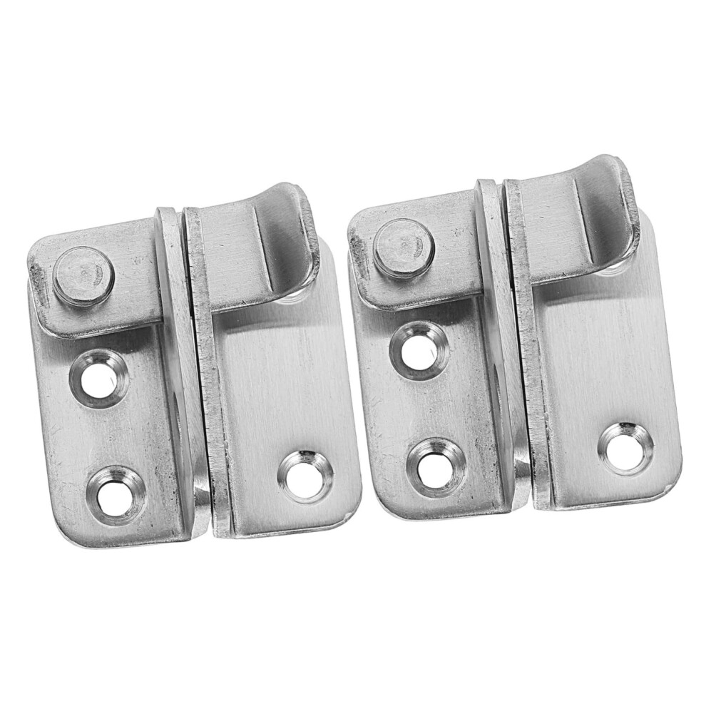 2Pcs Stainless Steel Gate Latch Set, Durable Flip Lock For Fence And Barn Door, Corrosion Resistant 9073542093893