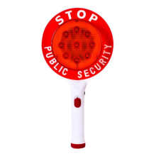 Handbediend LED-stopbord voor verkeersregeling met knipperende wegindicatoren_M