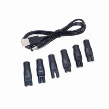 DC5.5x2.1mm mannelijke stekker naar C8 vrouwelijke connector voedingskabel conversie-interface - Kleur: Met een USB-kabel_M