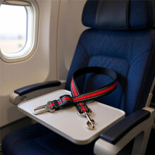 (Red) 1 ceinture de sécurité pour animaux de compagnie, adaptée à de nombreux animaux de compagnie, pratique à transporter