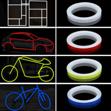 32M Glow in the Dark Reflective Tape,Safety Caution Warning Tape Adhesive Stickers Red,Bule