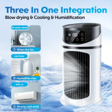 Compact Air Cooling Unit - Versatile Mini Air Conditioner for Home And Office, Ideal for Bedrooms, Features Digital