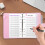 Light Weight Foldable Leather Binders Notebook Compacts-Purple 6