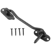 2 Sets Stainless Steel Door Latch Hook and Eye Set for Garage Closet Sliding Doors Secure Durable Design