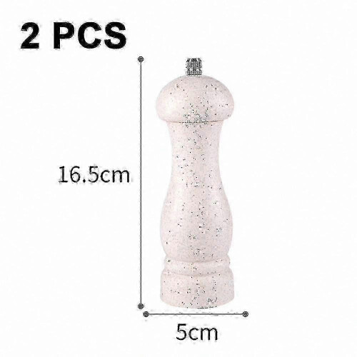 Premium Oak Salt and Pepper Mill Set With Adjustable Grind Settings and Refillable Design_M 1