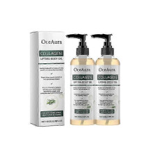 (2) 1-5x Collagen Lifting Body Oil - Moisturizing & Firming Massage Oil for Arms, Belly & Full Body - 100ml