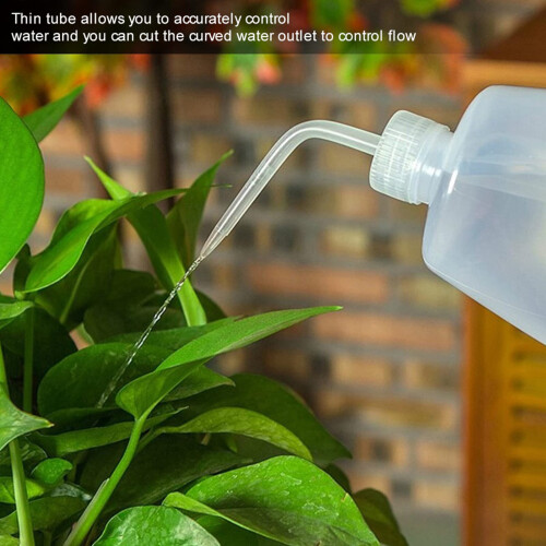 Plant Watering Bottle with Precise Flow Control, Translucent Squeeze Type for Succulents, Size L 1