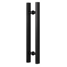 Black Stainless Steel Barn Door Handle 50cm H Shape Double Sided Sliding Door Pull Bar for Interior Exterior – Rust‑Resistant, Easy Installation
