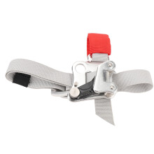 Left Foot Climbing Foot Ascender with Quick Size Adjustment, Lightweight Aluminum Build for Mountaineering