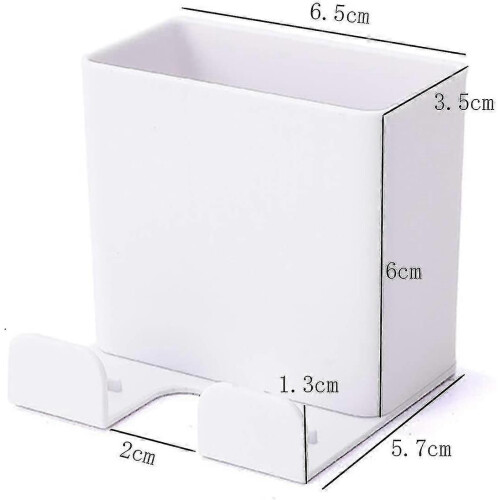 No Wall Mount Cell Phone Holder, 6 Pieces Self Adhesive Storage Box Wall Bracket 1