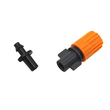 100 Pcs Misting Sprinkler System 6mm to 4mm Nozzles for Greenhouse Cooling and Humidifying Garden Use