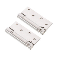 Heavy Duty Self Closing Door Hinges 2pcs Stainless Steel Spring Auto Close Quiet Smooth Operation
