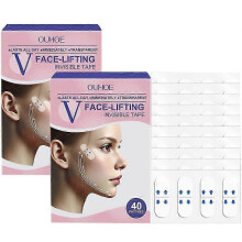 (2Boxes) V-Face Lifting Invisible Adhesive Tape,v-face Lift Tape with Bands,neck Tape