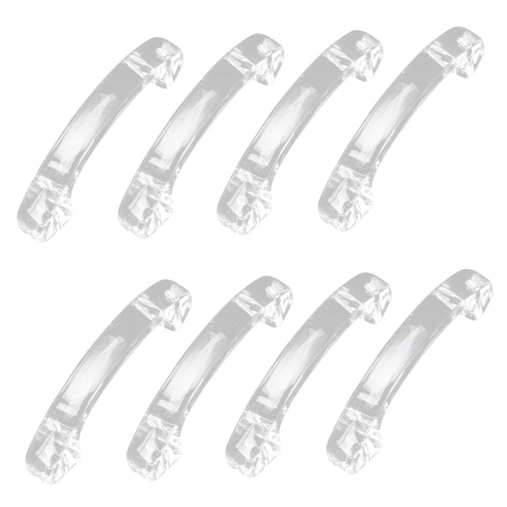 8Pcs Acrylic Cabinet Pulls With Ergonomic Arc Grip, Modern Drawer Handles For Furniture 9330225425311