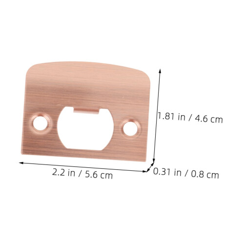 2pcs Door Strike Plate Kit for Wooden Doors, Secure Reinforcement and Smooth Locking Performance 1