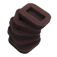 5Pcs Furniture Wheel Stoppers Chair Caster Cups Non Slip Felt Pads for Hardwood Floors Scratch Protection