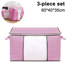 Conjunto de 3 Sacos Organizadores de Roupa, Grande Capacidade para Edredons, Cobertores, Edredons e Colchas Tamanho King com Alça Reforçada.