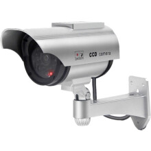 Security Cctv Dome Camera, Solar-Powered Dummy With Blinking Led, High Resemblance To Real Surveillance, Easy Installation Compatible with I