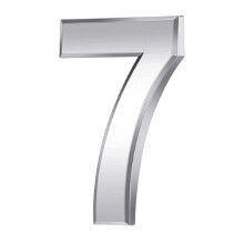 Números residenciais para diversas aplicações, com acabamento espelhado por galvanoplastia, superfície cromada, autoadesivos e fáceis de