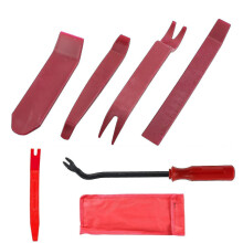 Kit de herramientas de 6 piezas para desmontar molduras, kit de reparación de tapicería de coche, palanca raspadora para quitar sujetadores,