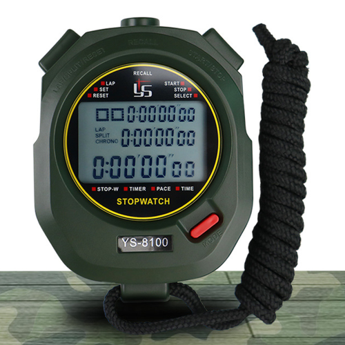 Multi-Function Electronic Sport Stopwatch, 1/100 Second Accuracy Split Timing Lightweight Compatible with Coaches &amp; Referees, Countdown