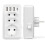 Έξυπνος φορτιστής τοίχου USB 7 σε 1, 3 έξοδοι AC (16A, 3800W) με 3 θύρες USB 5V/3.4A, 1 θύρα T 1