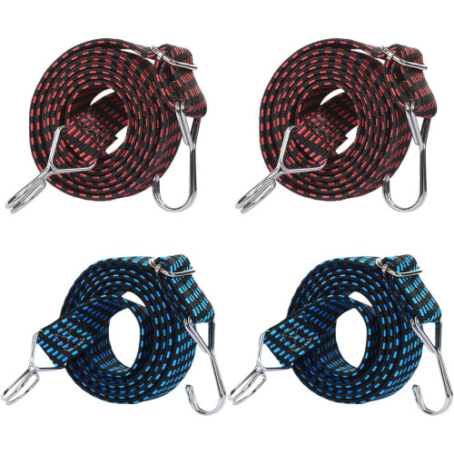 Ελαστικά κορδόνια Bungee με καραμπίνερ, ιμάντες βαρέως τύπου από ποιοτικό κα