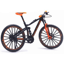Horské kolo pro prsty, kovový model jízdního kola 1:10, model cyklistiky, litá hračka, stolní řemeslná kolekce