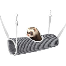 Kalandra vár: Kisállat fekhely, plüss anyag páratlan kényelmet kínál, három kör alakú kivezető nyílás szabad mozgást biztosít, me
