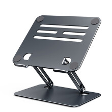 Soporte plegable para portátil con altura ajustable, diseño ergonómico de aleación de aluminio para portátiles de 10 a 17 pulgadas.