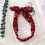 Christmas Headband Red Plaid Snowflake Bow Rabbit Ear 3