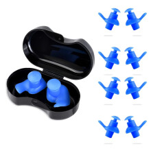 Reusable Silicone Swimmer Earplugs, Wide Application Compatible with Water Sports & Bathing, Durable Material Compatible with Safe & Secure