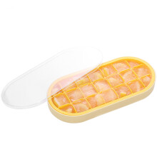 Tavă pentru gheață din silicon cu capac sigilat, materialul de calitate alimentară oferă o eliberare ușoară a gheții, ideală pentru bă