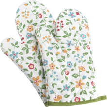 Paar hitzebeständige Ofenhandschuhe, Küchenofenhandschuhe, verdickte, hitzebeständige Topflappen, Backhandschuhe aus Baumwolle und Polyester
