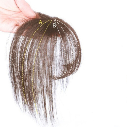 Frangia 3D Air Bangs, extension per capelli invisibile, sottile e ordinata.