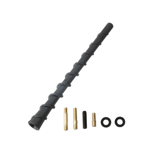 Μαύρη σπειροειδής καμπυλωτή κεραία για φορτηγά, αυτοκίνητα, SUV - 7" Universal Fit