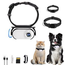 Katzenkamera-Halsband, Hunde-Tracker-Halsband, Mini-Walkman-Kamera, Bewegungskamera-Halsband für Haustiere (Hunde, Katzen), kein WLAN erford