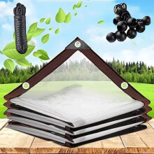 Clear Waterproof Tarp 6x20 FT Heavy Duty PVC Tarpaulin with Grommets for Garden Patio Weatherproof Cover