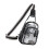 Adjustable Strap See Through Chest Purse For Quick-Black 1
