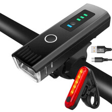 Cykelbelysningssæt, superklare cykellygter USB-genopladelige, mærkbar teknologi om dagen for forbedret synlighed, alsidig brug til