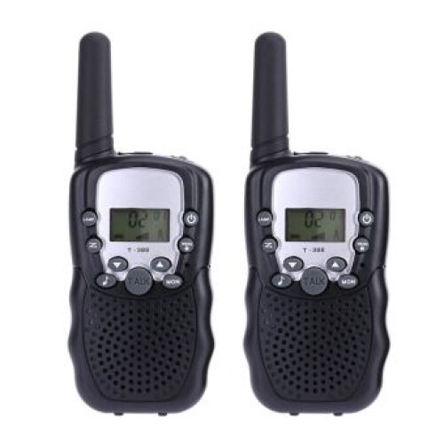 Ασύρματο Walkie Talkie Υψηλής Συχνότητας για Μίνι Παιδιά (Μαύρο), Συσκευασία 2 τε