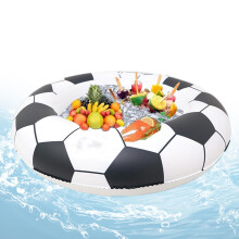 Football Shape Inflatable Pool Cooler with Large Capacity, Floating Drink Ice Bar for Outdoor Parties