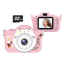 Ceamara Nuálach do Pháistí, Camcorder Físe Digiteach atá Comhoiriúnach le Little Creators, Mód Selfie & Ilfheidhmeanna, Dearadh Éa