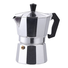 Cafetera clásica de estufa, tipo moka, para preparar café italiano y cubano.