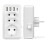 Έξυπνος φορτιστής τοίχου USB 7 σε 1, 3 έξοδοι AC (16A, 3800W) με 3 θύρες USB 5V/3.4A, 1 θύρα T 2