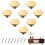 4 Pack Gold Hexagon Cabinet Knobs, Elegant Brass Drawer Pulls for Kitchen Cabinets and Dressers 1