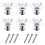 6 Pack Diamond Crystal Cabinet Knobs 30mm Silver Glass Drawer Pulls for Dresser Kitchen Cabinets 1