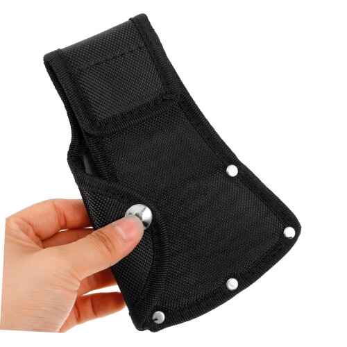 Axe Sheath with Secure Snapbutton Closure, Universal Hatchet Compatibility, Durable Outdoor Belt Cover 2