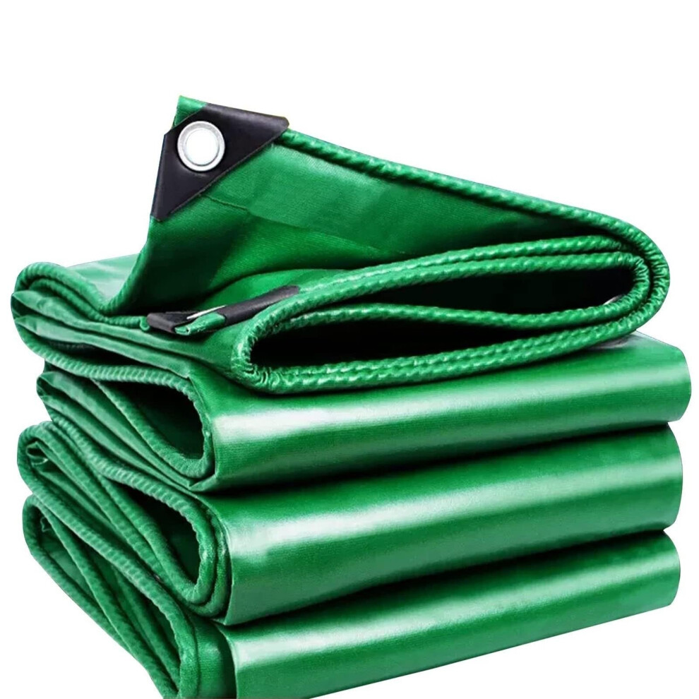 Heavy Duty Waterproof Pvc Tarpaulin 1X3m Green Tarp Cover With Metal Grommets For Camping Garden Caravan 9330225426202